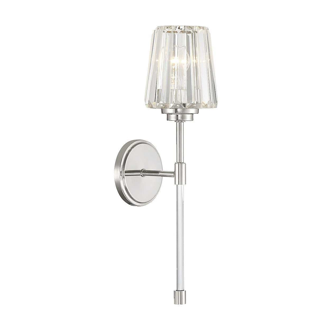Garnet One Light Wall Sconce in Polished Nickel Savoy House