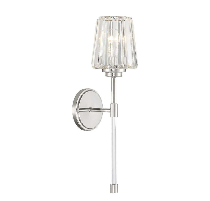 Garnet One Light Wall Sconce in Polished Nickel Savoy House