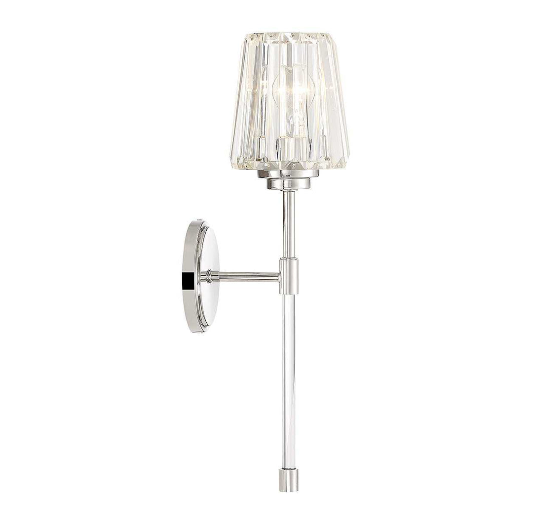 Garnet One Light Wall Sconce in Polished Nickel Savoy House