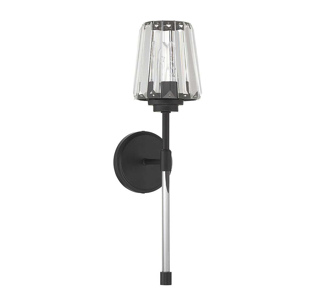 Garnet One Light Wall Sconce in Matte Black Savoy House