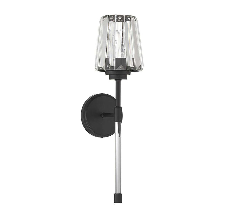 Garnet One Light Wall Sconce in Matte Black Savoy House