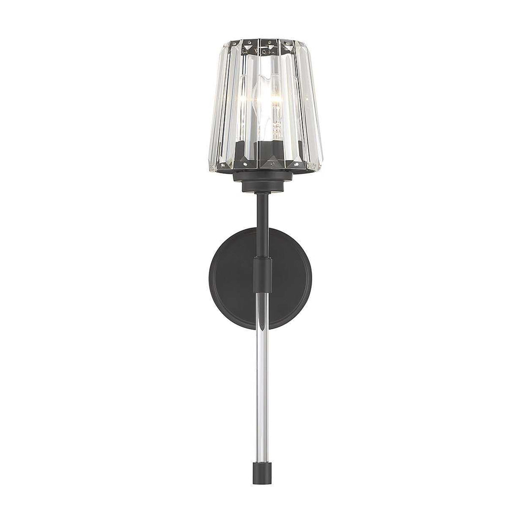Garnet One Light Wall Sconce in Matte Black Savoy House