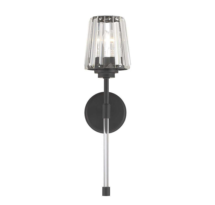 Garnet One Light Wall Sconce in Matte Black Savoy House