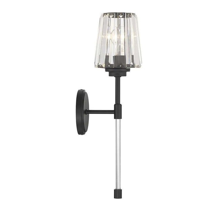 Garnet One Light Wall Sconce in Matte Black Savoy House
