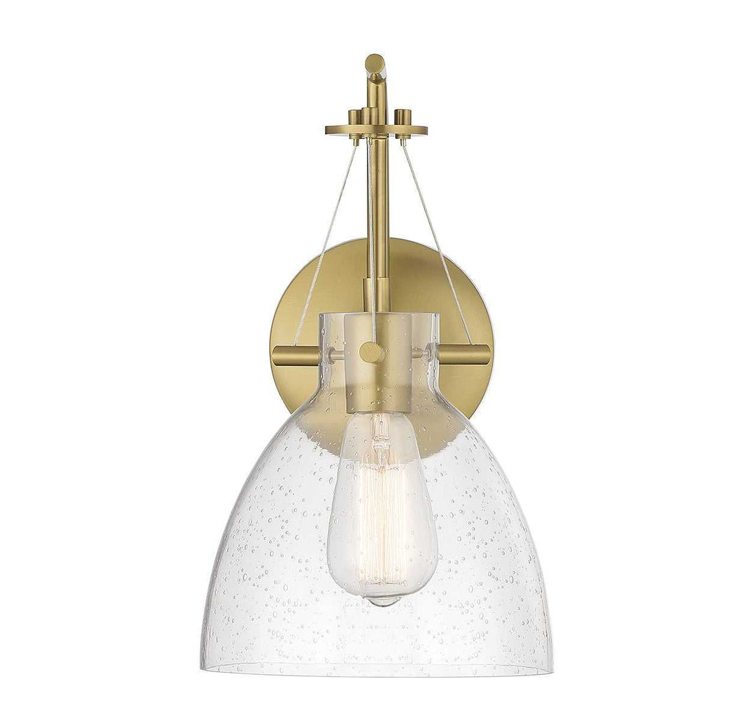 Foster One Light Wall Sconce in Warm Brass Savoy House