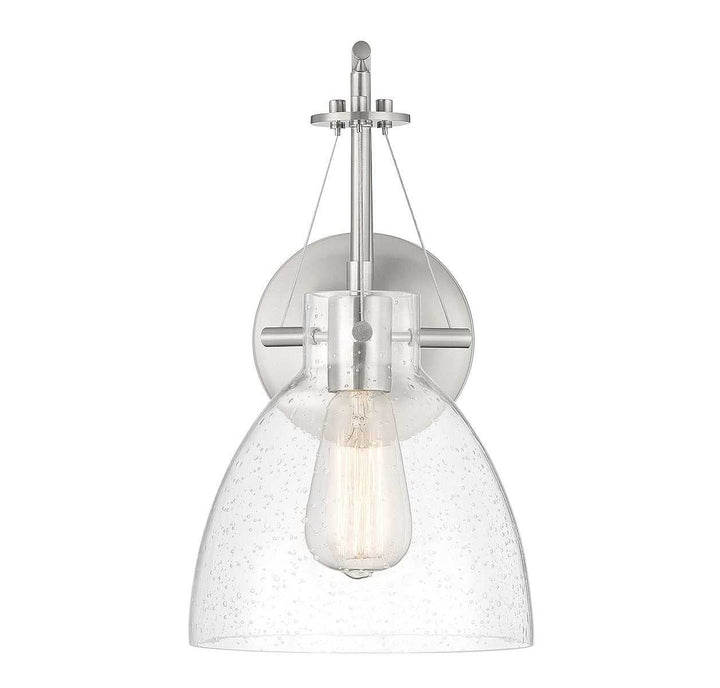 Foster One Light Wall Sconce in Satin Nickel Savoy House