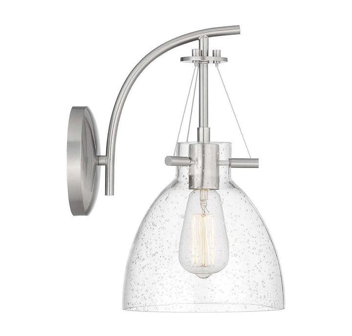 Foster One Light Wall Sconce in Satin Nickel Savoy House