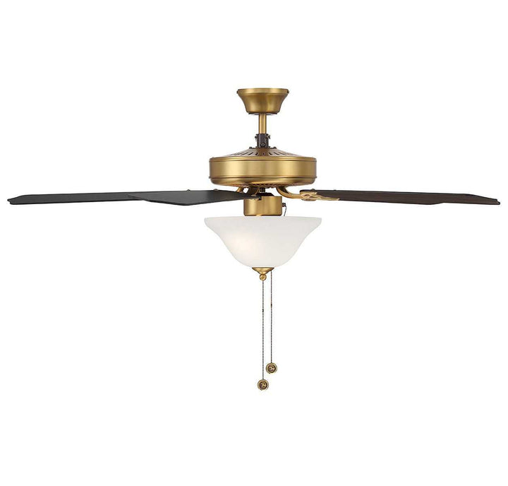 Meridian - M2018NBRV - 52" Ceiling Fan - Natural Brass
