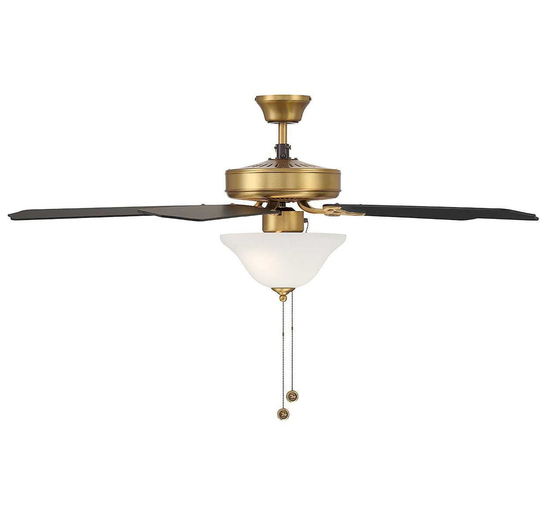 Meridian - M2018NBRV - 52" Ceiling Fan - Natural Brass