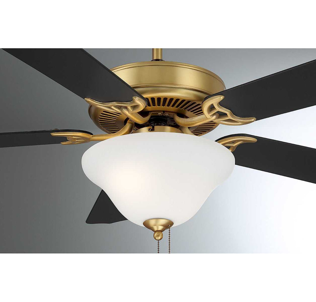 Meridian - M2018NBRV - 52" Ceiling Fan - Natural Brass
