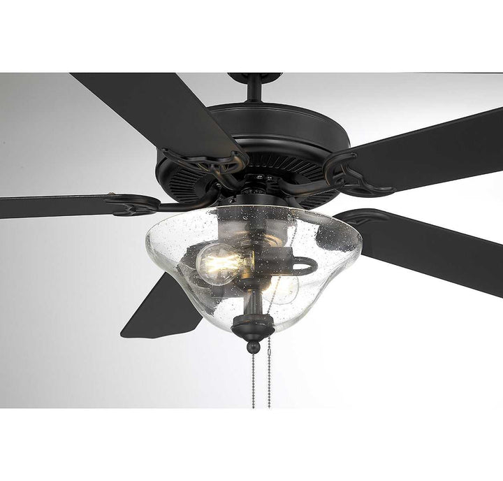 Meridian - M2019MBKRV - 52" Ceiling Fan - Matte Black
