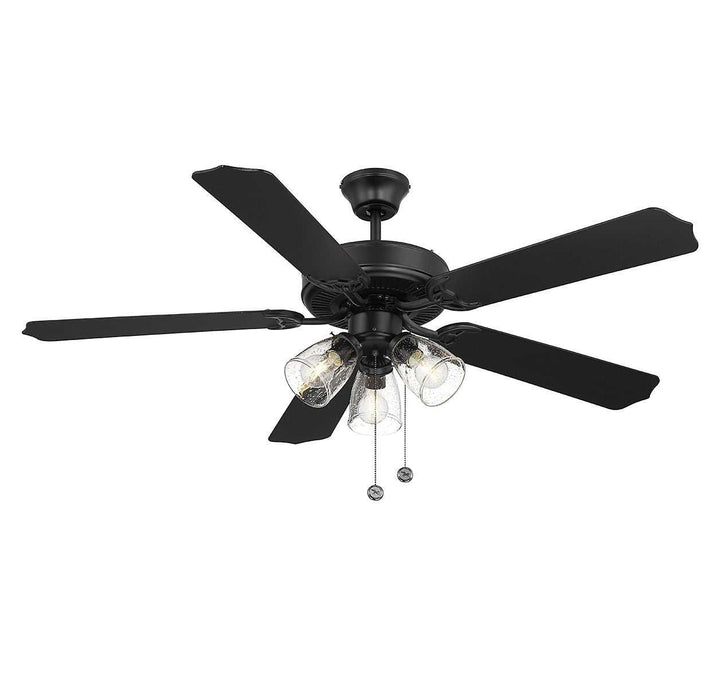 Meridian - M2022MBKRV - 52" Ceiling Fan - Matte Black