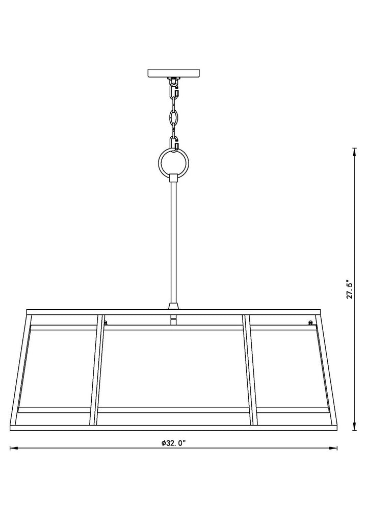 Z-Lite Canada - 1935-32RB - Eight Light Chandelier - Lenyx Pendant - Rubbed Brass