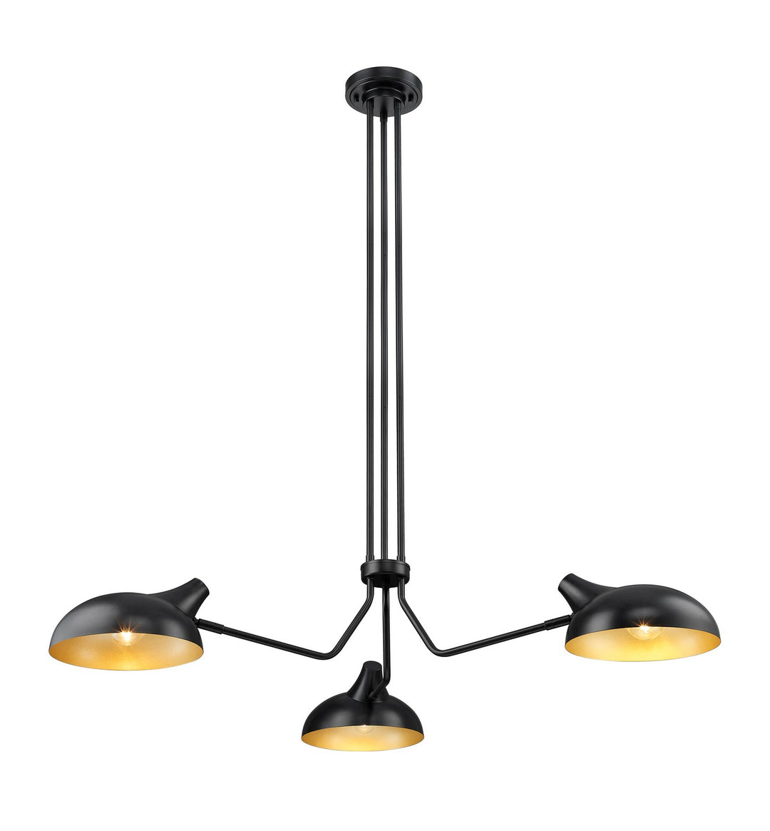 Z-Lite Canada - 1942-3MB - Three Light Chandelier - Bellamy - Matte Black