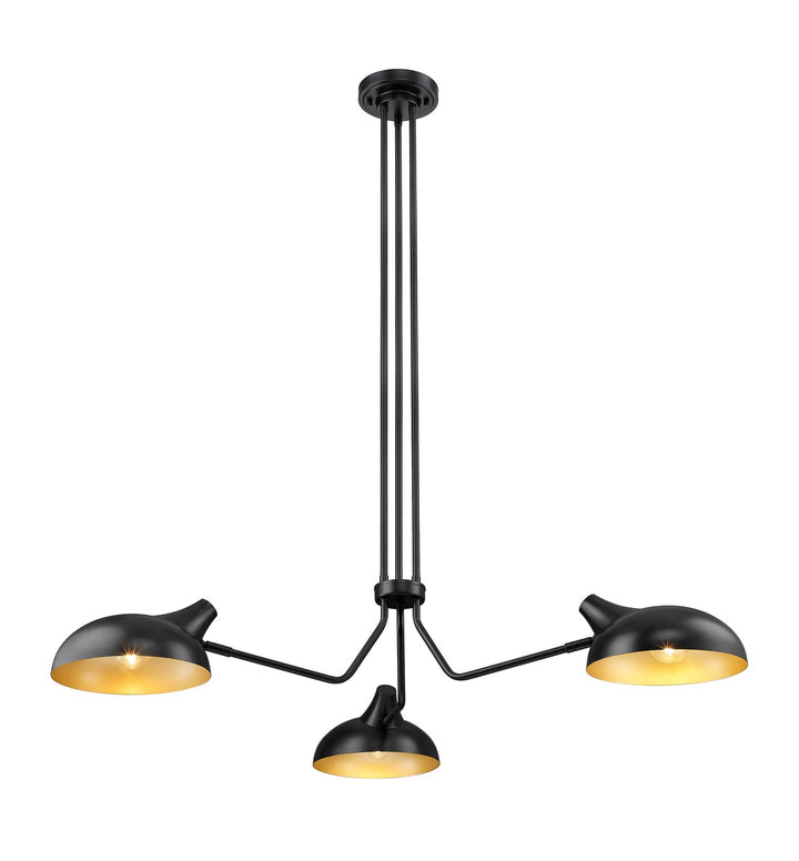 Z-Lite Canada - 1942-3MB - Three Light Chandelier - Bellamy - Matte Black