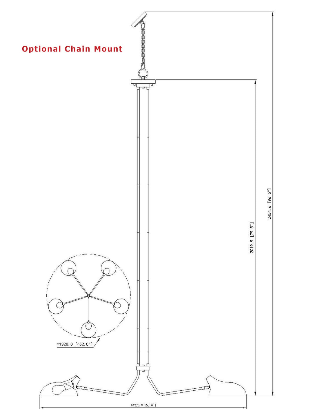 Z-Lite Canada - 1942-5MB - Five Light Chandelier - Bellamy - Matte Black