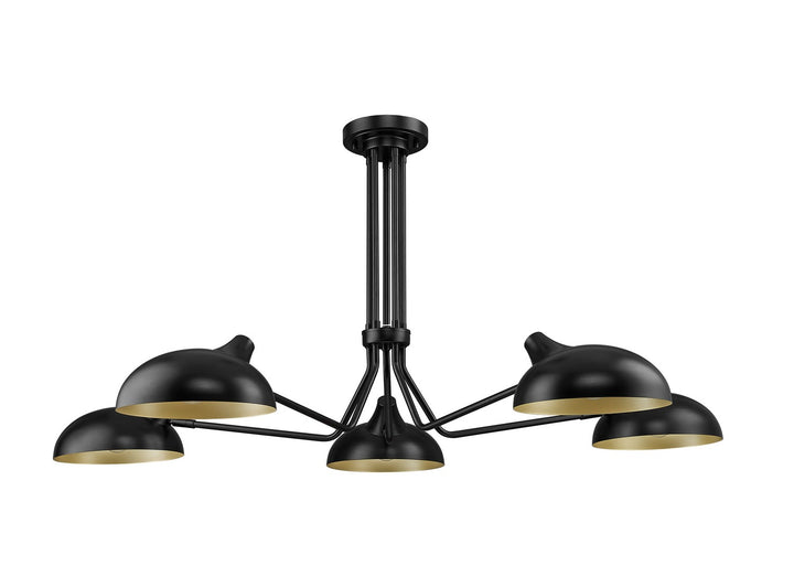 Z-Lite Canada - 1942-5SF-MB - Five Light Semi Flush Mount - Bellamy - Matte Black