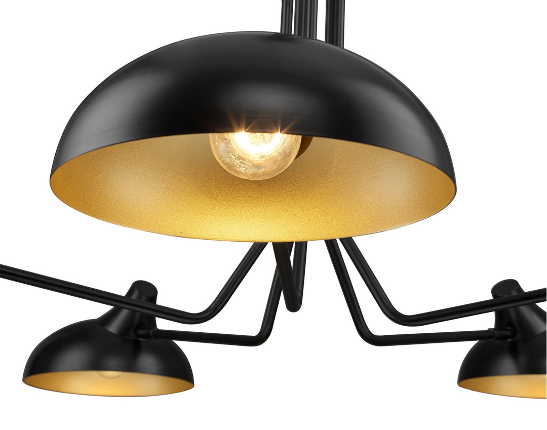 Z-Lite Canada - 1942-5SF-MB - Five Light Semi Flush Mount - Bellamy - Matte Black
