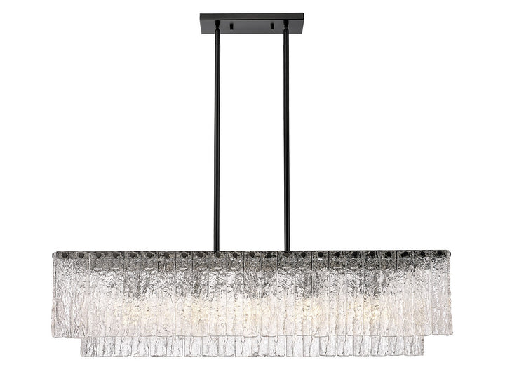 Z-Lite Canada - 1943-42L-MB - Five Light Linear Chandelier - Glacier - Matte Black