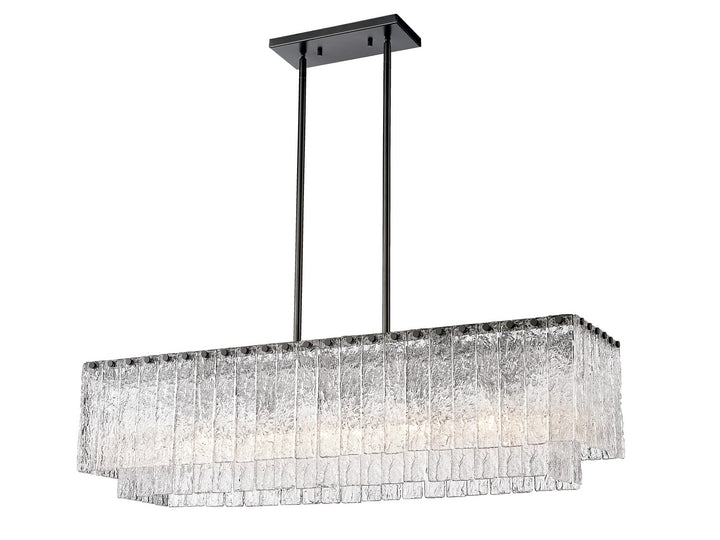 Z-Lite Canada - 1943-42L-MB - Five Light Linear Chandelier - Glacier - Matte Black
