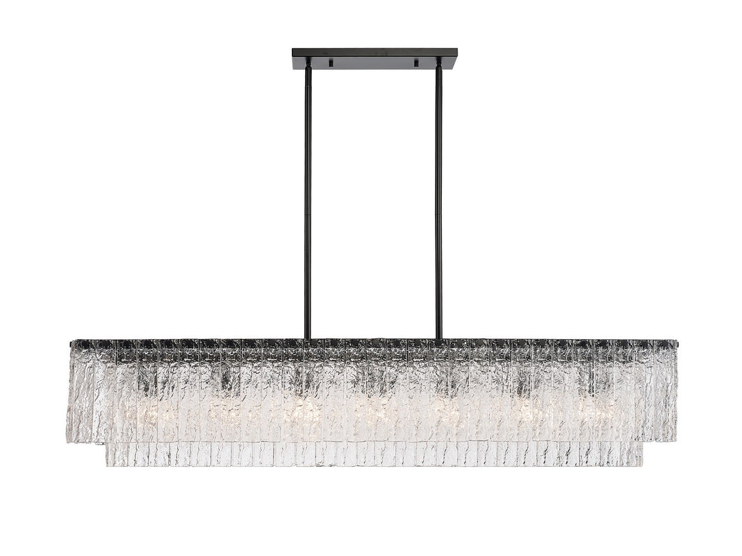 Z-Lite Canada - 1943-53L-MB - Seven Light Linear Chandelier - Glacier - Matte Black