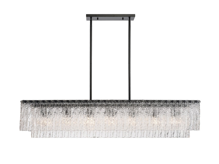 Z-Lite Canada - 1943-53L-MB - Seven Light Linear Chandelier - Glacier - Matte Black