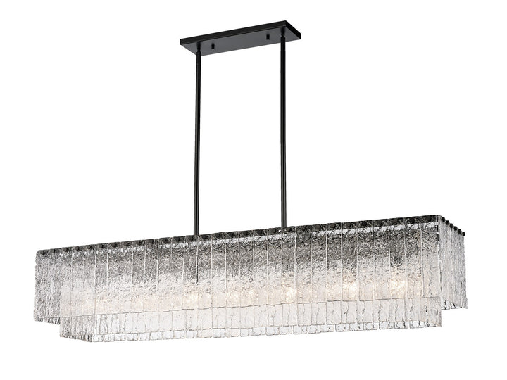 Z-Lite Canada - 1943-53L-MB - Seven Light Linear Chandelier - Glacier - Matte Black