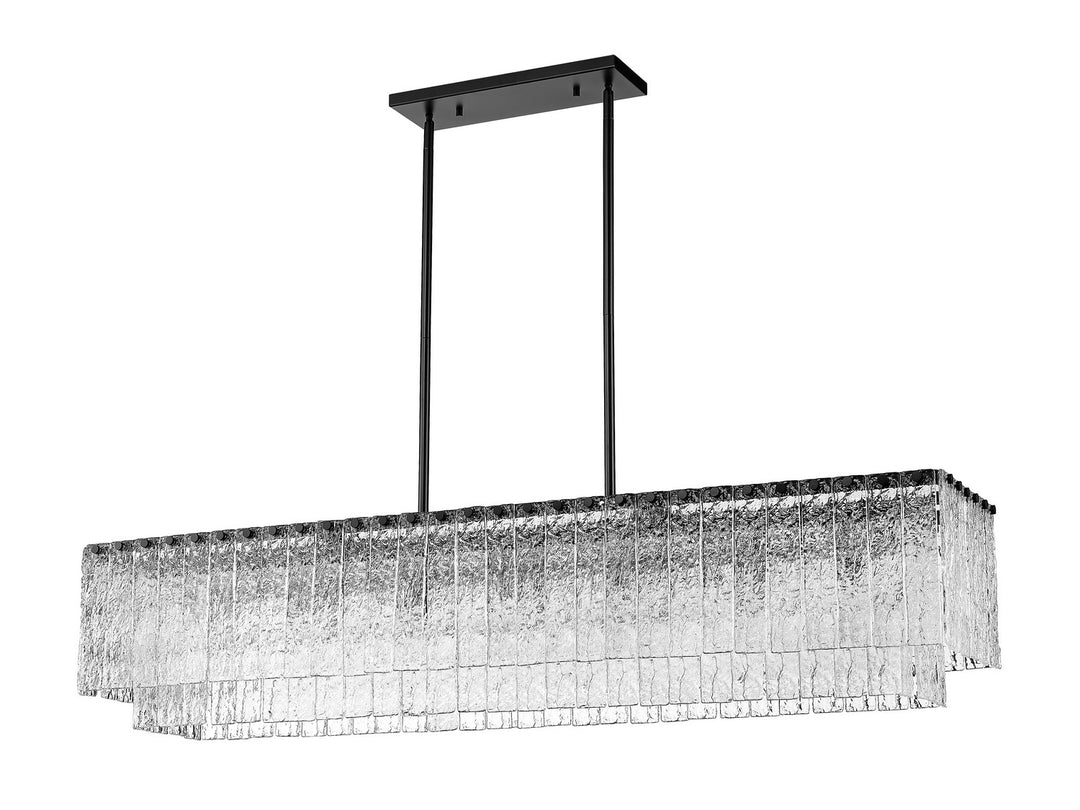 Z-Lite Canada - 1943-53L-MB - Seven Light Linear Chandelier - Glacier - Matte Black