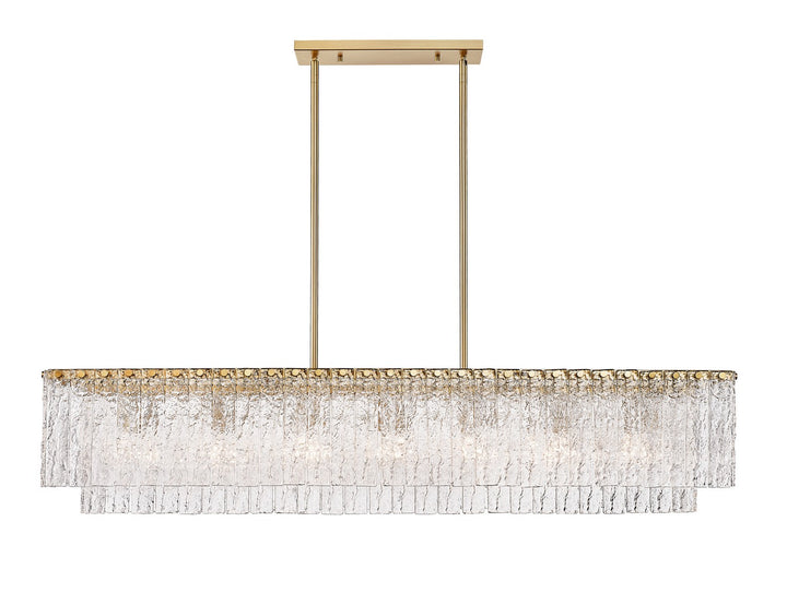 Z-Lite Canada - 1943-53L-MGLD - Seven Light Linear Chandelier - Glacier - Modern Gold