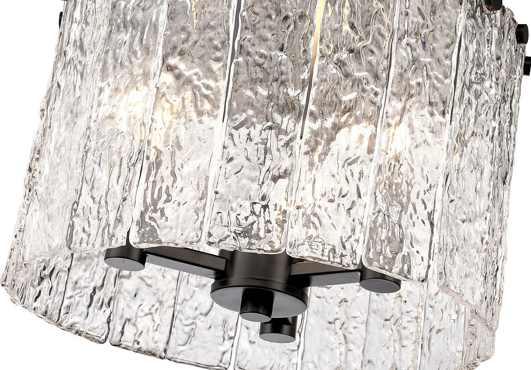 Z-Lite Canada - 1943F12-MB - Three Light Flush Mount - Glacier - Matte Black