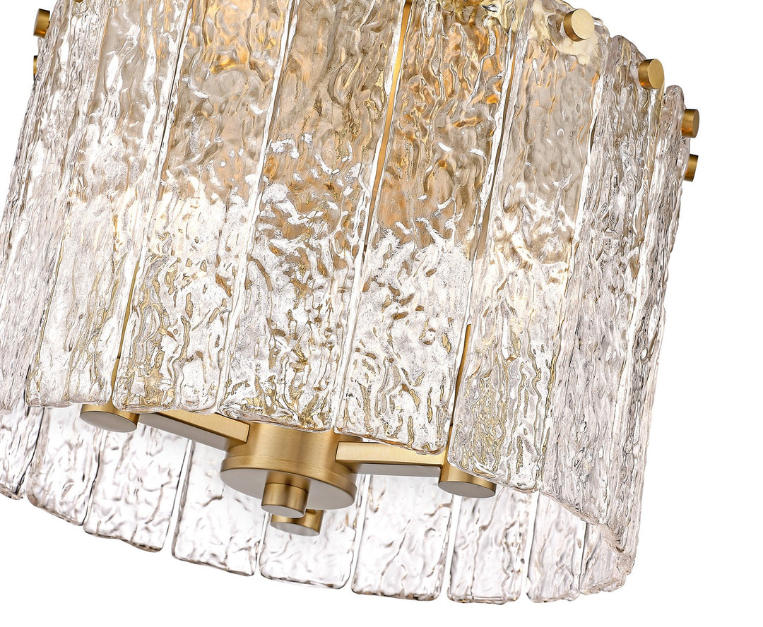 Z-Lite Canada - 1943F12-MGLD - Three Light Flush Mount - Glacier - Modern Gold