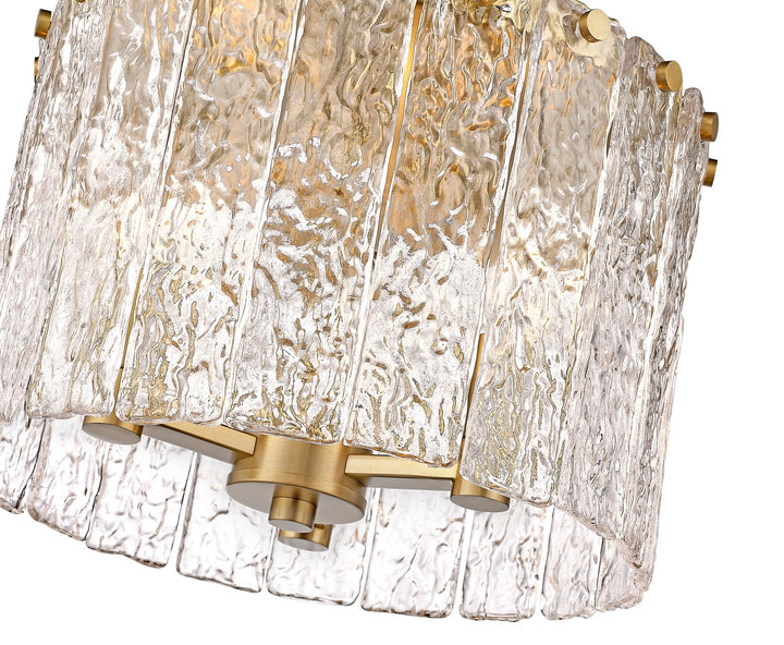 Z-Lite Canada - 1943F12-MGLD - Three Light Flush Mount - Glacier - Modern Gold