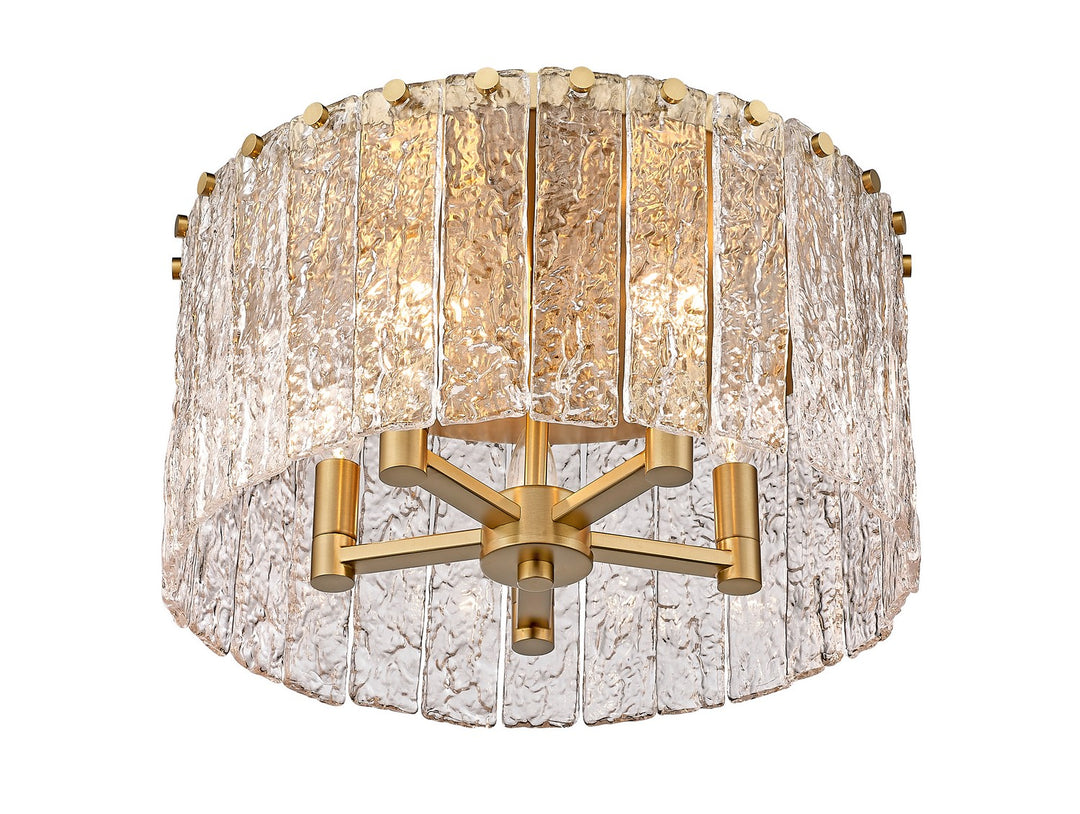 Z-Lite Canada - 1943F16-MGLD - Five Light Flush Mount - Glacier - Modern Gold