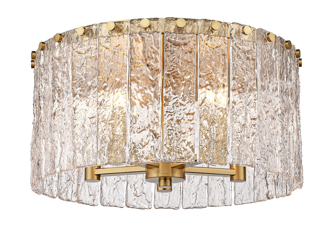 Z-Lite Canada - 1943F16-MGLD - Five Light Flush Mount - Glacier - Modern Gold