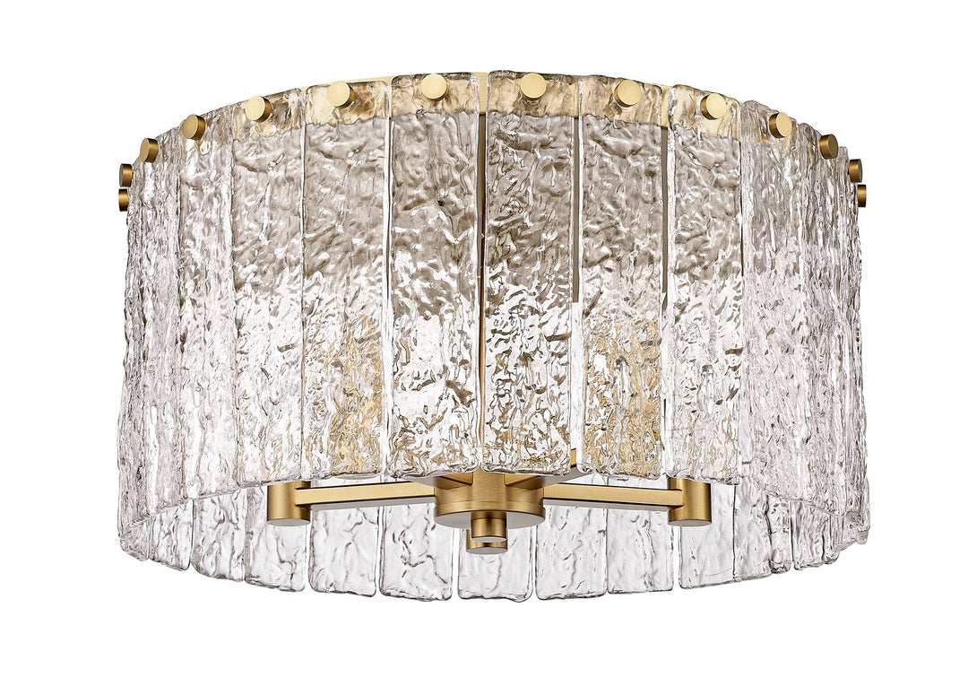 Z-Lite Canada - 1943F16-MGLD - Five Light Flush Mount - Glacier - Modern Gold