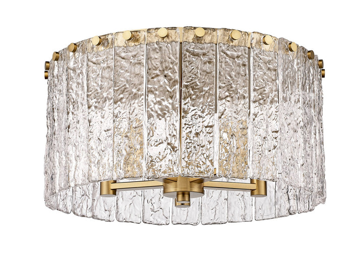 Z-Lite Canada - 1943F16-MGLD - Five Light Flush Mount - Glacier - Modern Gold