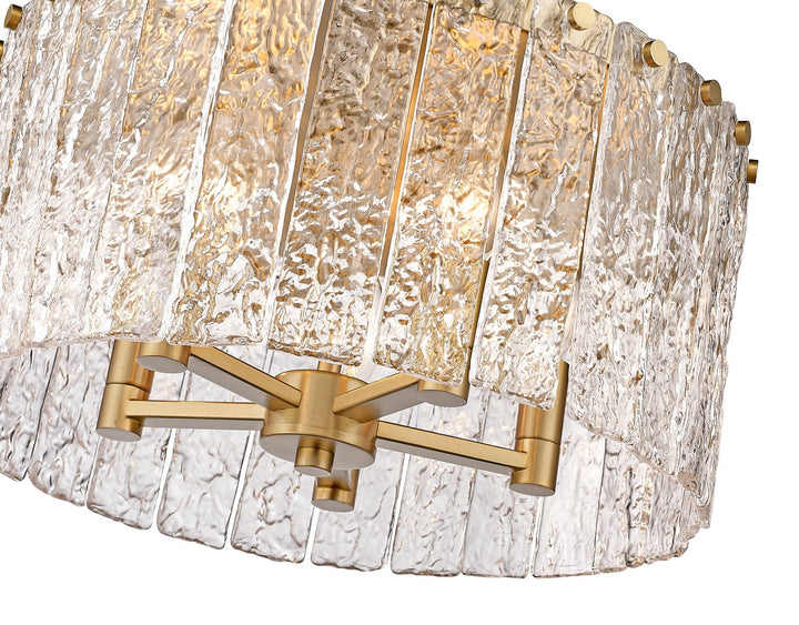 Z-Lite Canada - 1943F16-MGLD - Five Light Flush Mount - Glacier - Modern Gold