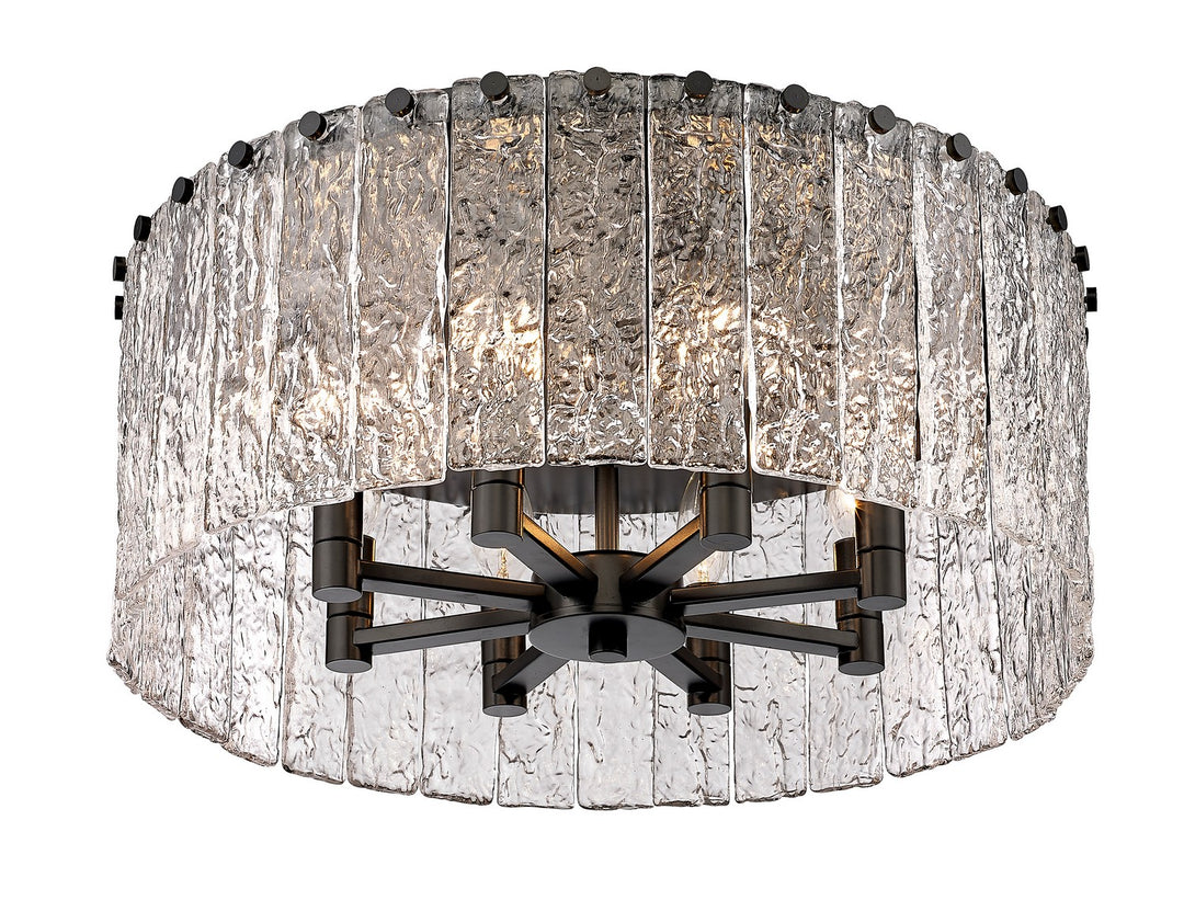 Z-Lite Canada - 1943F20-MB - Eight Light Flush Mount - Glacier - Matte Black