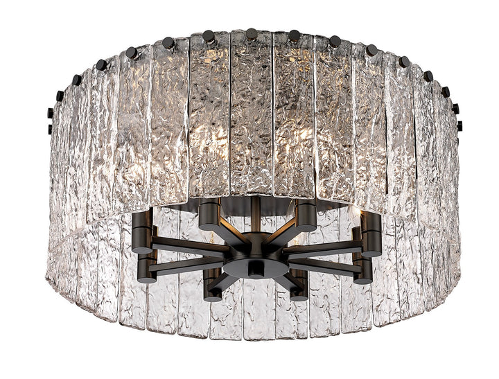 Z-Lite Canada - 1943F20-MB - Eight Light Flush Mount - Glacier - Matte Black
