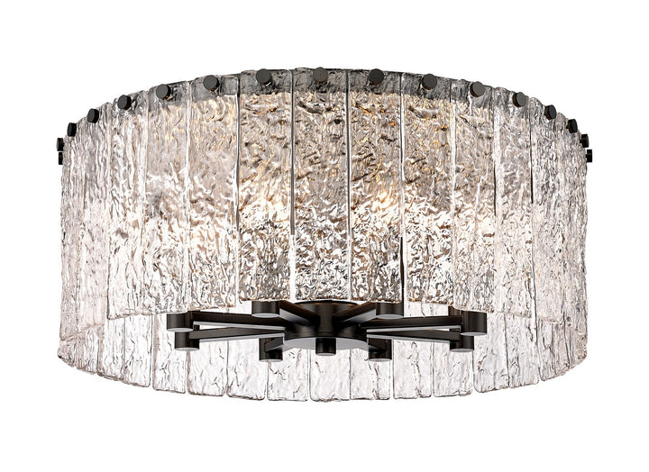 Z-Lite Canada - 1943F20-MB - Eight Light Flush Mount - Glacier - Matte Black