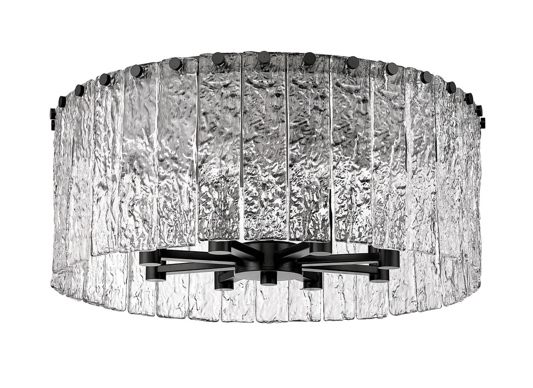 Z-Lite Canada - 1943F20-MB - Eight Light Flush Mount - Glacier - Matte Black