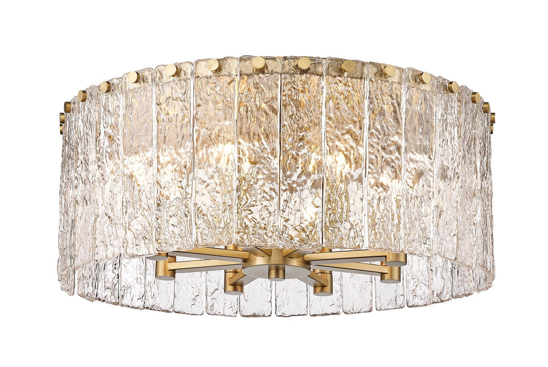 Z-Lite Canada - 1943F20-MGLD - Eight Light Flush Mount - Glacier - Modern Gold