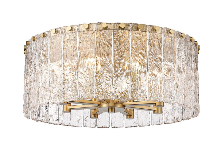 Z-Lite Canada - 1943F20-MGLD - Eight Light Flush Mount - Glacier - Modern Gold