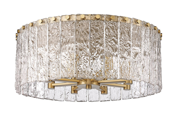 Z-Lite Canada - 1943F20-MGLD - Eight Light Flush Mount - Glacier - Modern Gold
