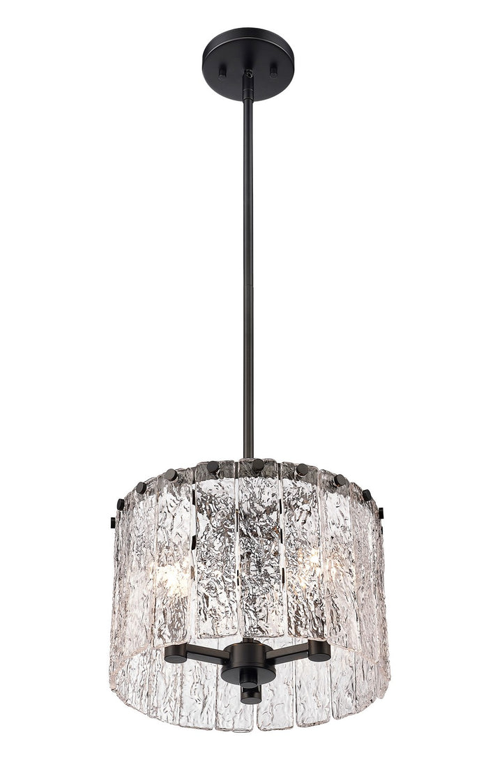 Z-Lite Canada - 1943P12-MB - Three Light Pendant - Glacier - Matte Black