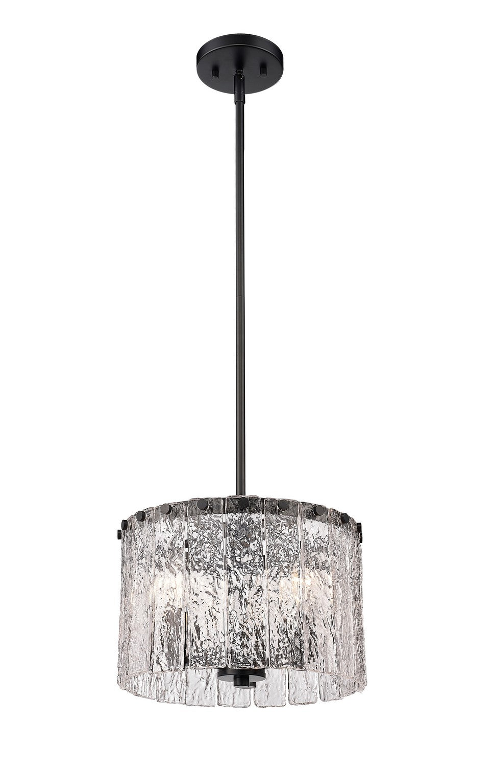 Z-Lite Canada - 1943P12-MB - Three Light Pendant - Glacier - Matte Black
