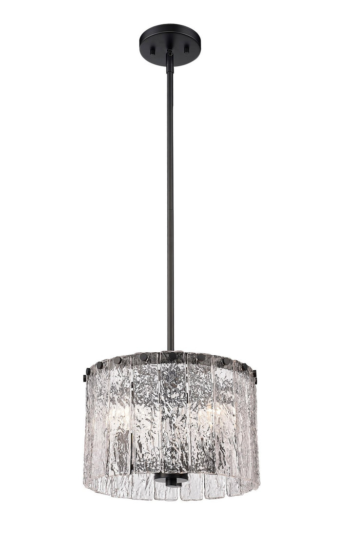 Z-Lite Canada - 1943P12-MB - Three Light Pendant - Glacier - Matte Black