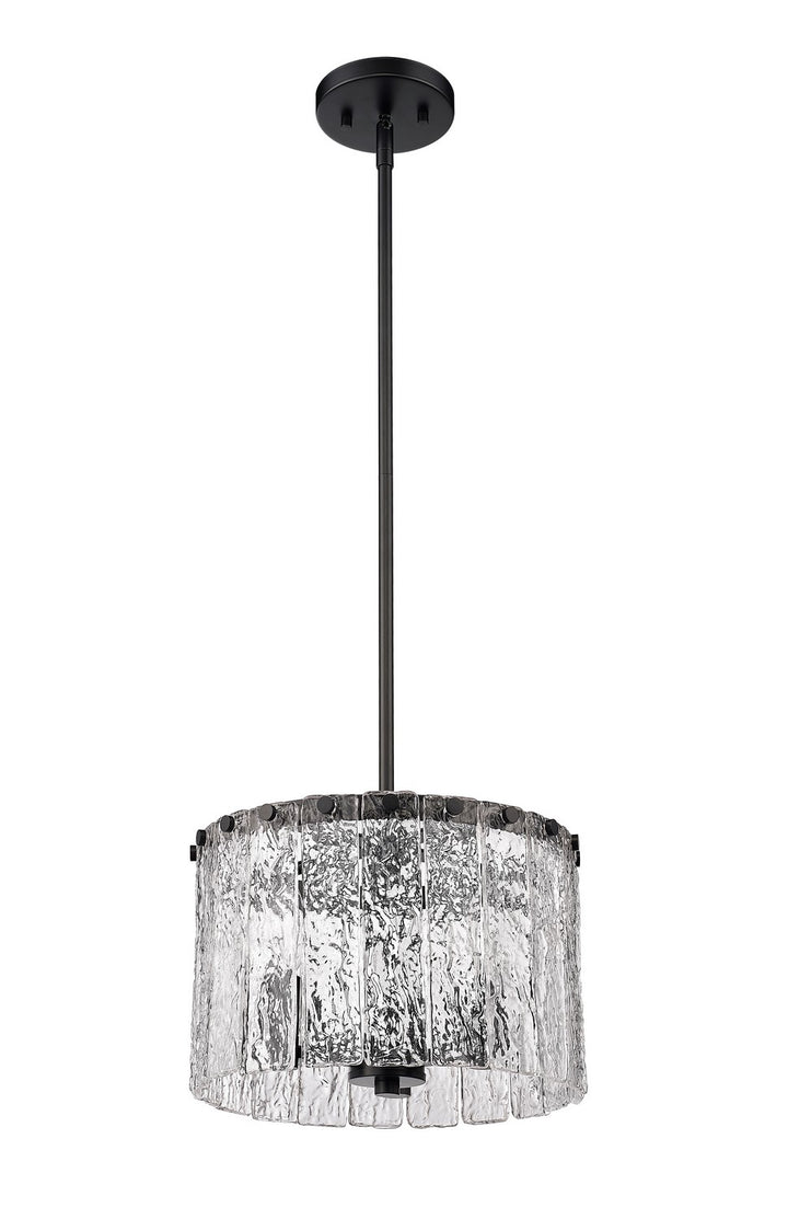 Z-Lite Canada - 1943P12-MB - Three Light Pendant - Glacier - Matte Black