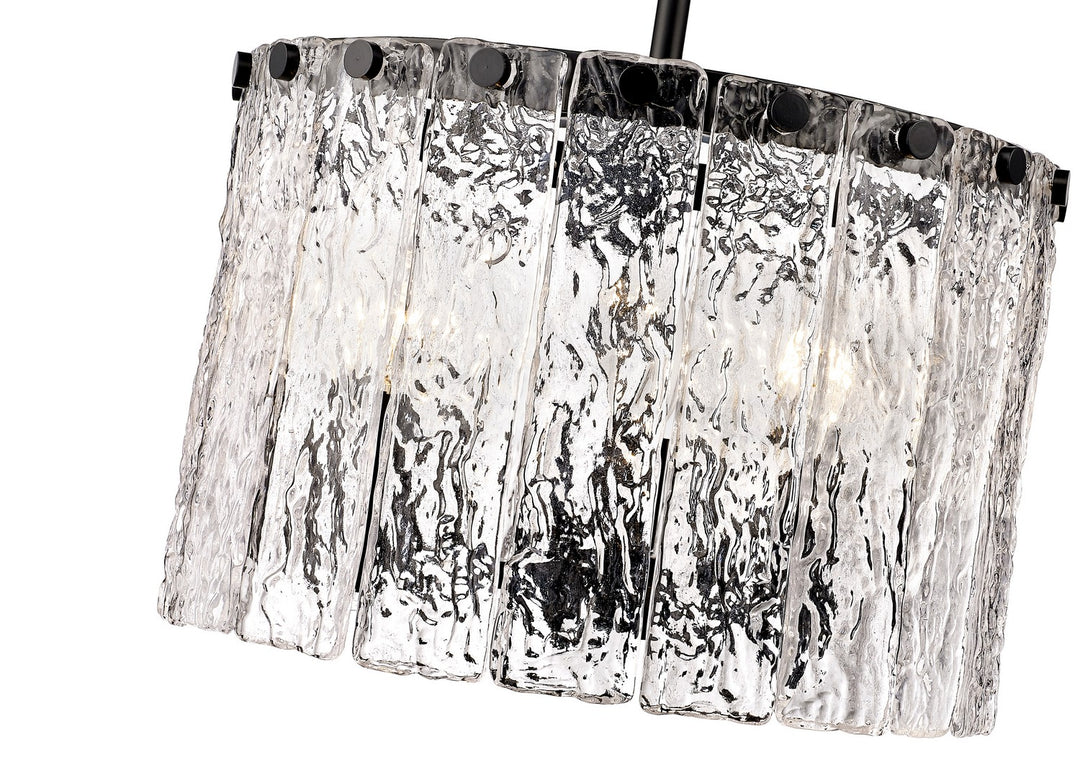 Z-Lite Canada - 1943P12-MB - Three Light Pendant - Glacier - Matte Black