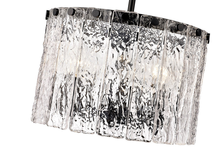 Z-Lite Canada - 1943P12-MB - Three Light Pendant - Glacier - Matte Black